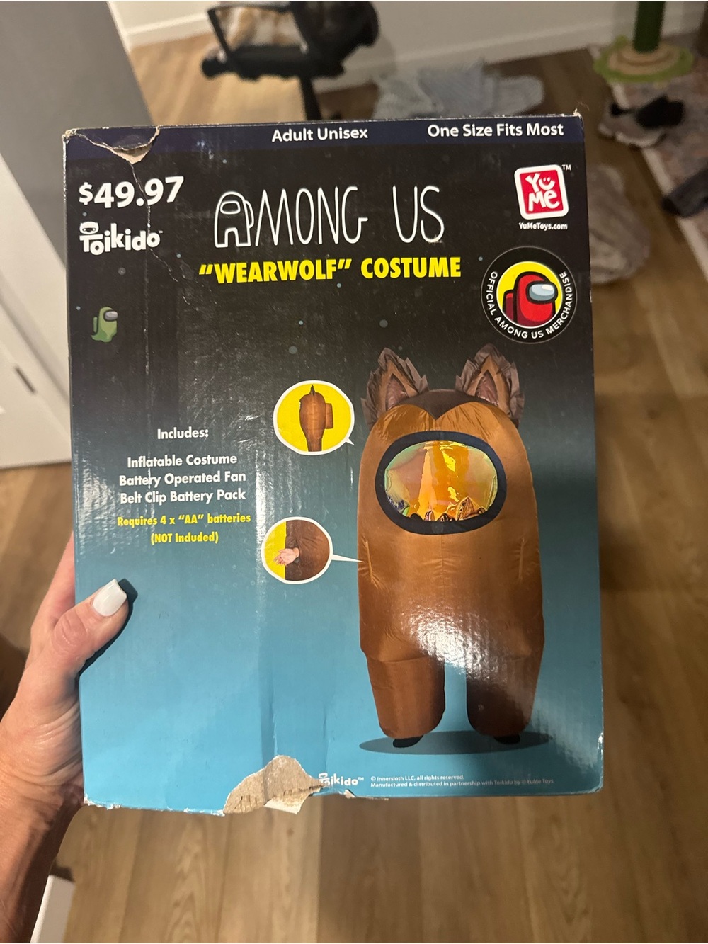 Wearwolf Inflatable ADULT Costume - Brown